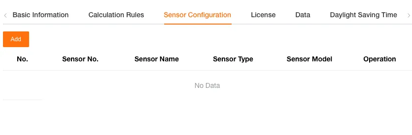 Peripheral Configuration Main Page