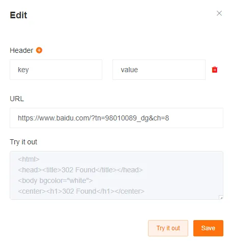 Interfaz de configuración de Webhook