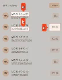 Device Name Display