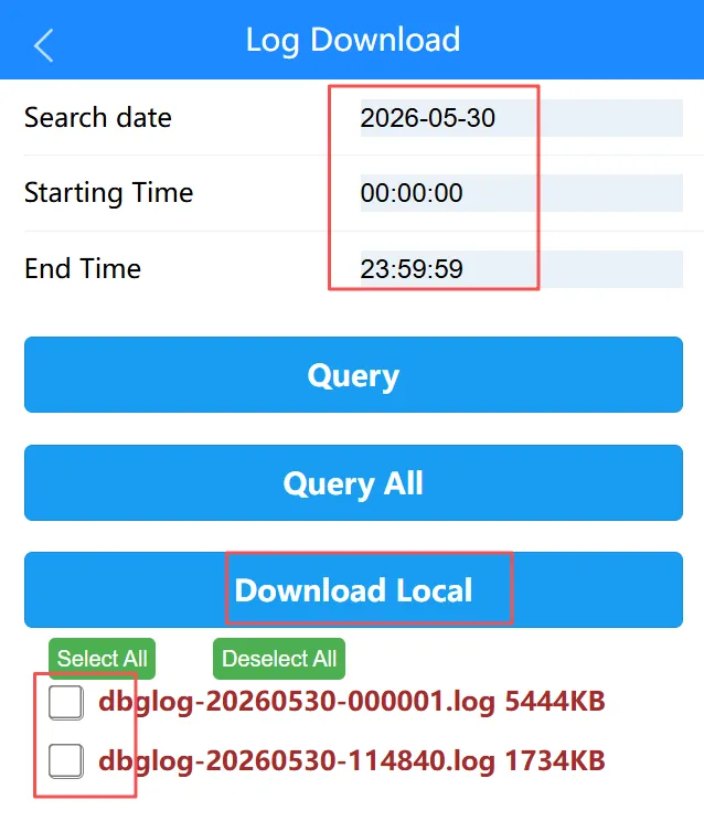 Log Download