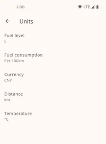 Unit Settings