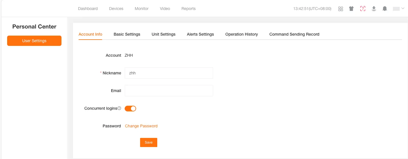 User Settings